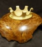 LARGE ELM FRUIT BOWL ON HAND CARVED LEGS - Image 6