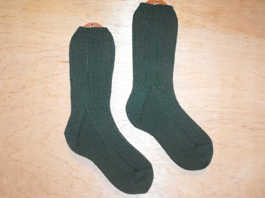 Hand knitted socks, LARGE, size 8-10