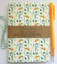 Springtime- British wild flowers- hand bound recycled notebook - Image 1