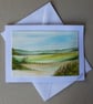 original art hand painted watercolour landscape greetings card ( ref FA 509 K1 )