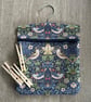Handmade Peg Bag in William Morris Strawberry Thief water resistant fabric