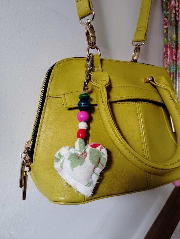 Decorative, individual, fabric, keyrings