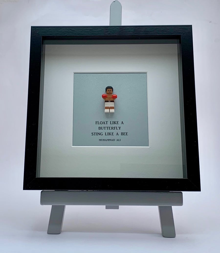 Muhammed Ali custom mini Figure frame.