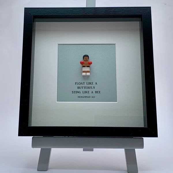 Muhammed Ali custom mini Figure frame.