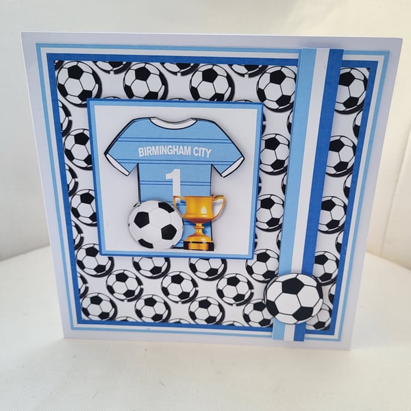 Birmingham City football fan card, football fan card, 