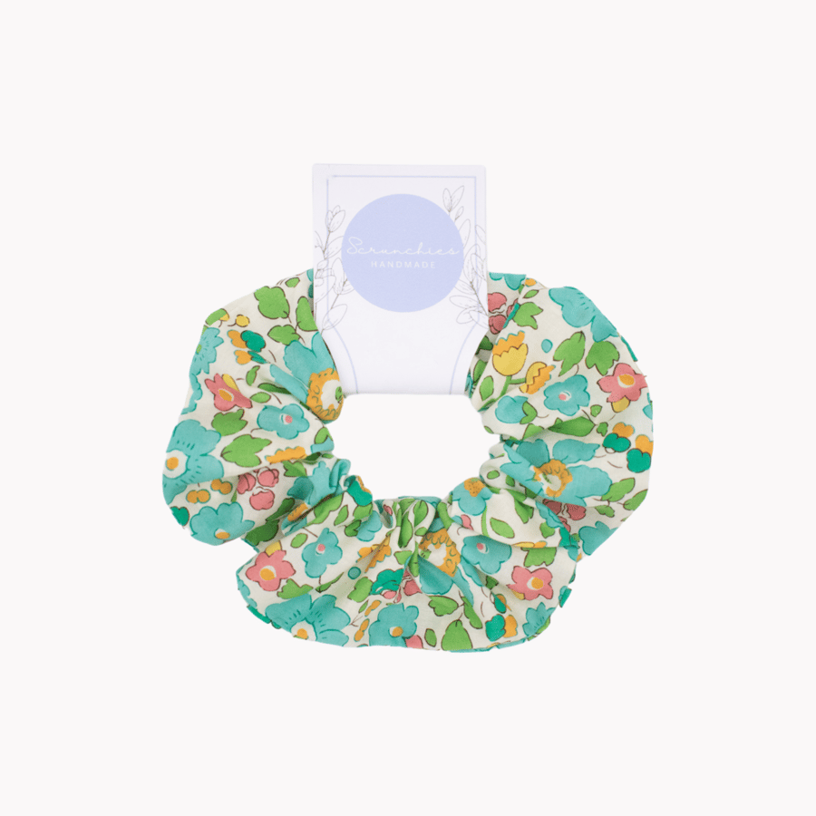 Large Scrunchie - Liberty Floral Hair Scrunchies, Womens Girls Hair Accessories