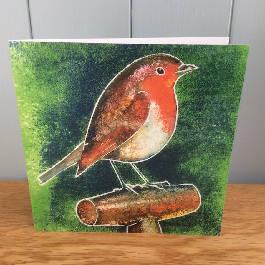 Robin Redbreast - charity greeting card of a Robin