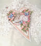 Handmade Birthday Card in Gift Box Heart Shaped Card Elegant. (203)