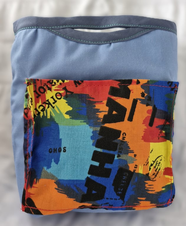 Super little bag organiser with NY print pockets