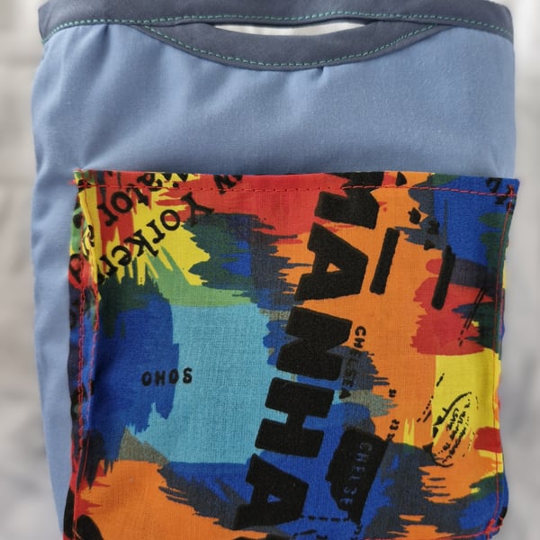 Super little bag organiser with NY print pockets