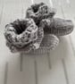 Frilly grey bootees  - Image 2