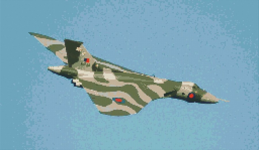 Avro Vulcan (plane) cross stitch chart