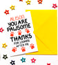 Personalised Thank You, Pet Sitter, Vet Card From The Dog, Cat, Pet, Fur Baby - Image 5