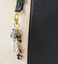 Simple Black Cat Bag Charm, Void Cat, Keyring  - Image 3