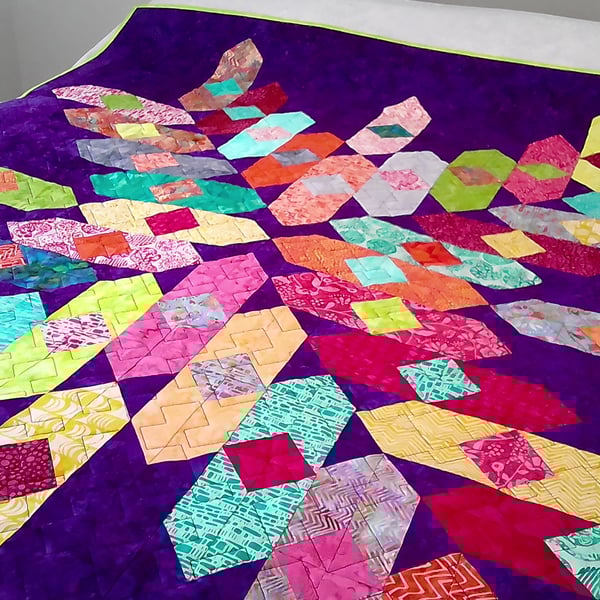 HANDMADE QUILTED THROW - All directions