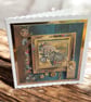 Steampunk Vintage Traction Engine Celebration Card "Enjoy the Journey" - Image 1