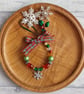 Beaded Ring Christmas Tree Decoration, Christmas Decoration