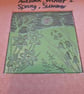 An original handprinted linoprint of a spring scene. 'Spring'. - Image 6