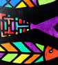 Five Colourful Fish Painting - Image 3