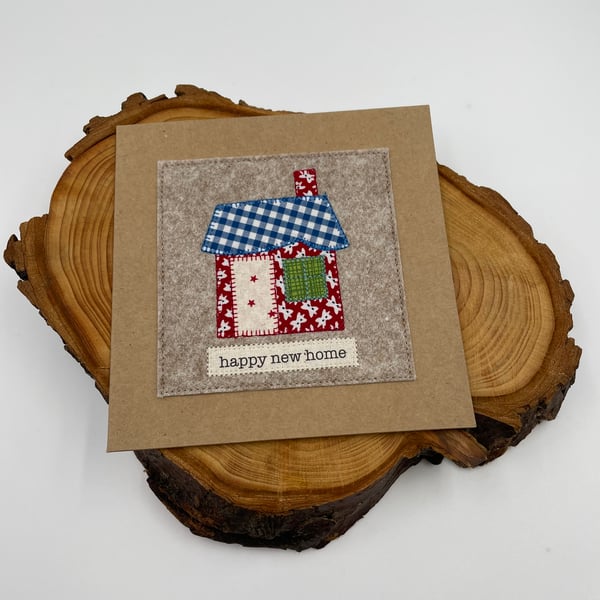 New home appliqué card
