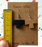 Mixed Wooden T Earrings from a 3D Puzzle - Old Stock - Super Seconds - Image 5