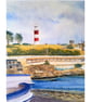  Art print of Plymouth Hoe Devon from original watercolour painting A4 - Image 4