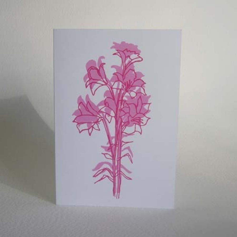 'Florentine Lilies' - single card