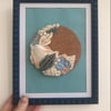 Blue days a framed art piece 