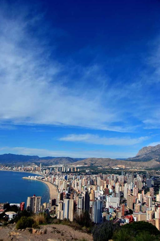Benidorm Cityscape Skyline Costa Blanca Spain Photograph Print