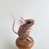 Felted Door Mouse