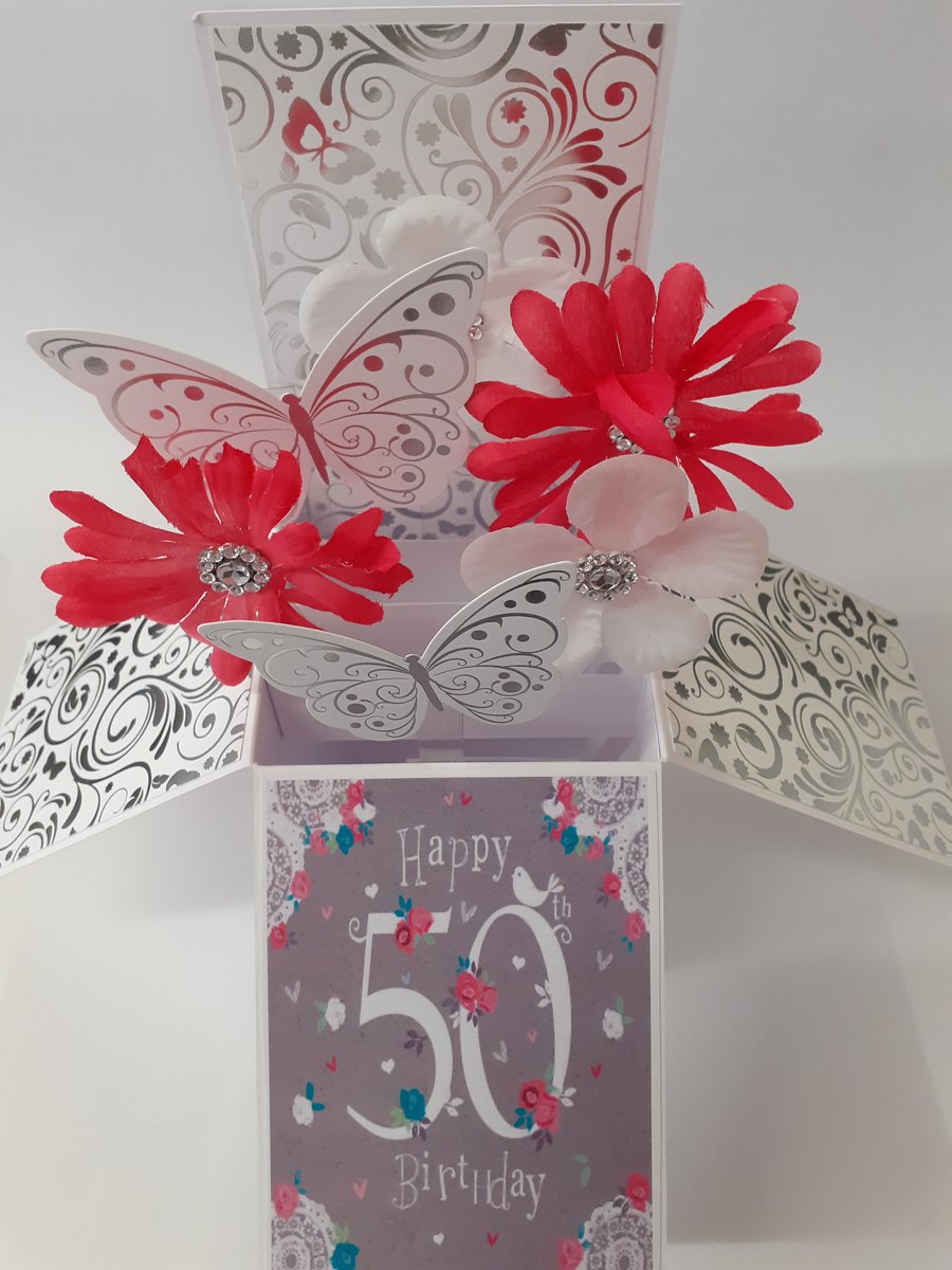 Ladies 50th Birthday Card