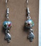 Toadstool earrings with Cloisonne beads - Image 6