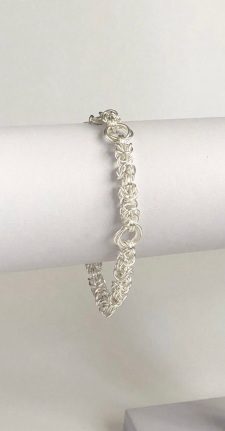 Sterling Silver Byzantine and Möbius Bracelet 