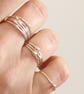 Stacking Ring Set - Silver Stacking Rings - Elegant Set of 5 Stackable Rings - Image 6