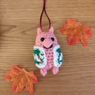 Pig in Blanket crochet Christmas decoration, Hanging Christmas decor