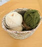 Summer seconds - Crochet project bag in greens and yellows yarns - Image 2
