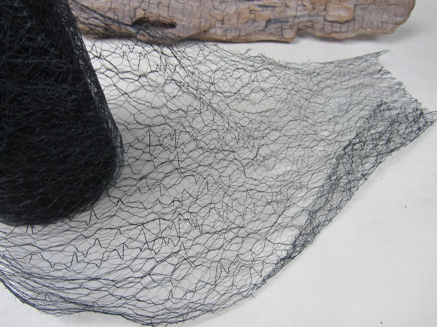 Black Spider Web Netting, Cardmaking, Festive Decor