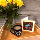 Fathers Day card, Dad you’re awesome, with a drinks coaster design, small gift, 