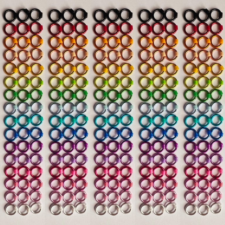 Knitting Ring Stitch markers - 16 Colours