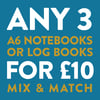 Any 3 A6 Notebooks Bundle