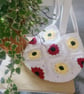 Handmade Crochet flower Granny Square Shoulder Bag - Image 2