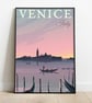 Venice print, Venice city art print, Italy travel poster, Venice wall art - Image 2