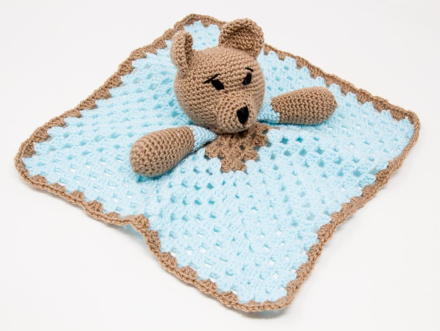 Crocheted Teddy Comforter