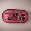 Handmade Personalised Resin Trinket Tray – Custom Name & Age Gift