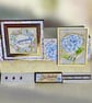 Birthday Card for Him or Her.  Hydrangea Birthday Card. Easel Card. - Image 2