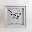 Personalised New Baby Gift - Custom Vintage Pram Design Keepsake