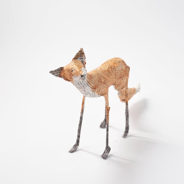 Arran Large Standing Paper Mache Fox