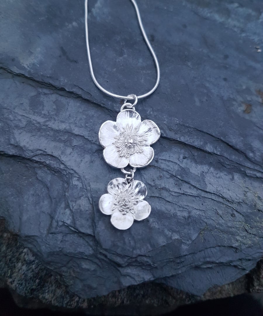 Double Buttercup Necklace