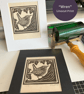 Linocut Print - Wren