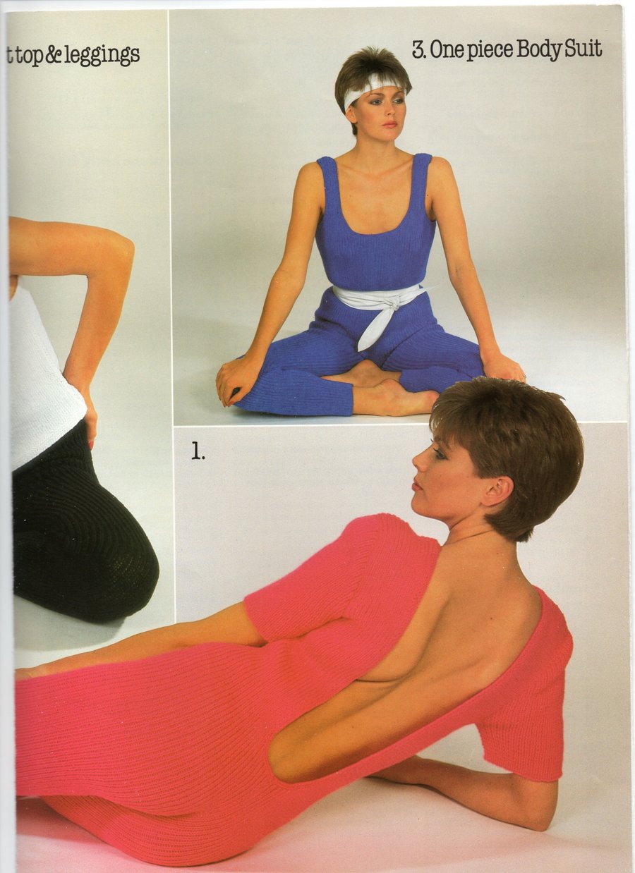 VINTAGE KNITTING PATTERN Ladies Aerobics Outfit